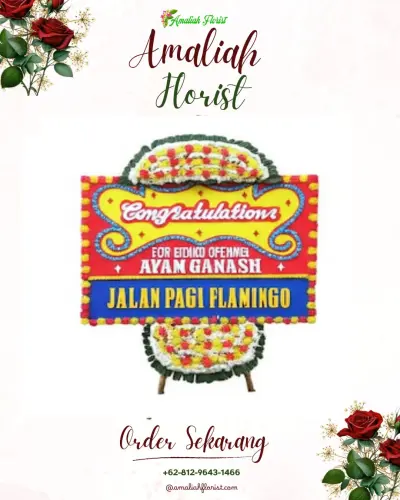 Bunga Papan Congratulation di Sidengok